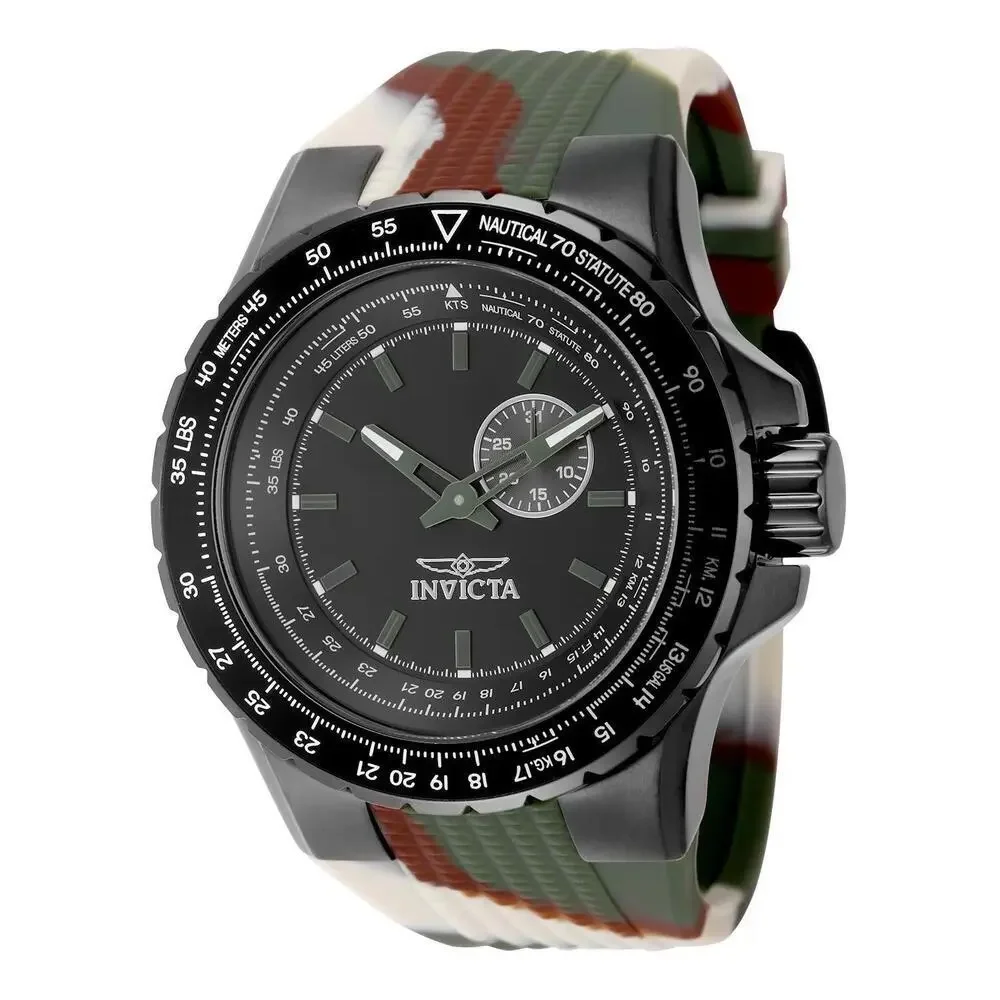 NWT Invicta 49730 Aviator | Quartz | Black | Men's Watch